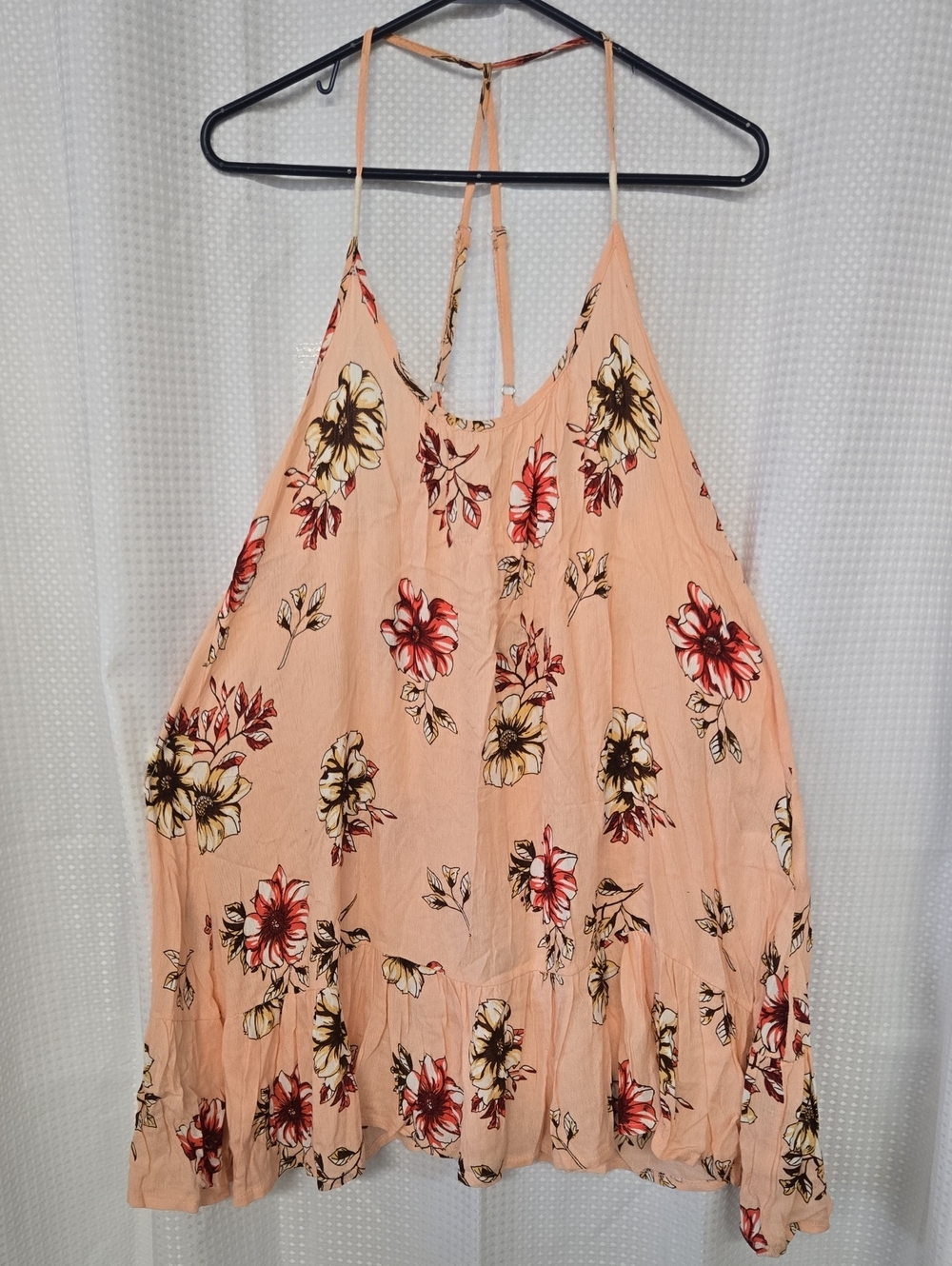Exist Peach Floral Halter Camisole